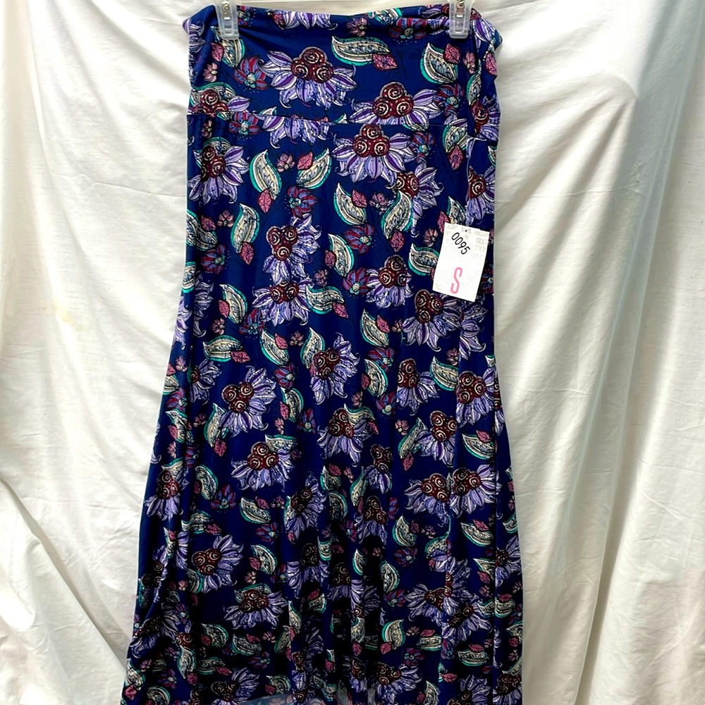 NEW!!! Lularoe maxi flare high waisted skirt ladies sz S 5/23/5